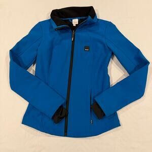 Bench Women's Small Cobalt Blue Softshell Jacket Fleece Lined Full Zip